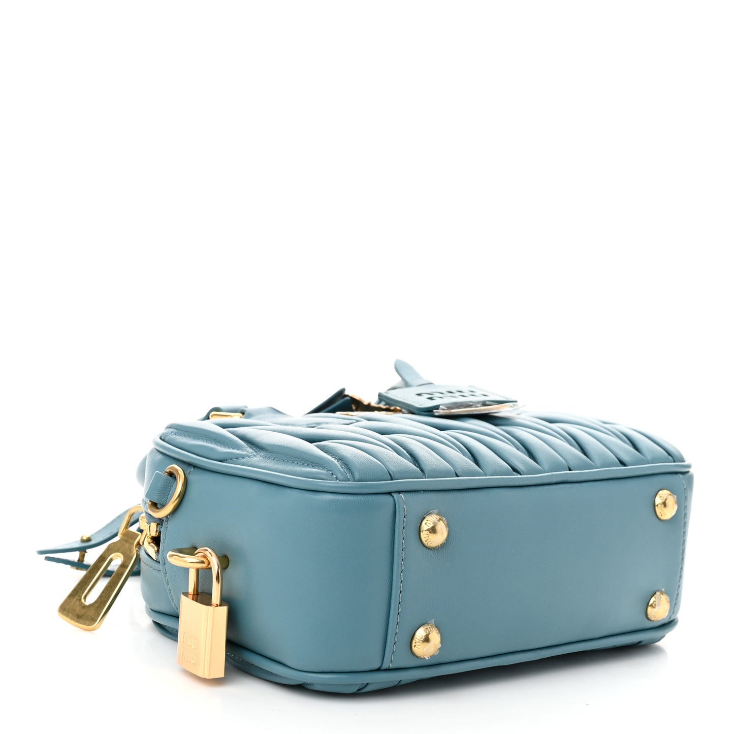 Nappa Matelasse Small Arcadie Aqua