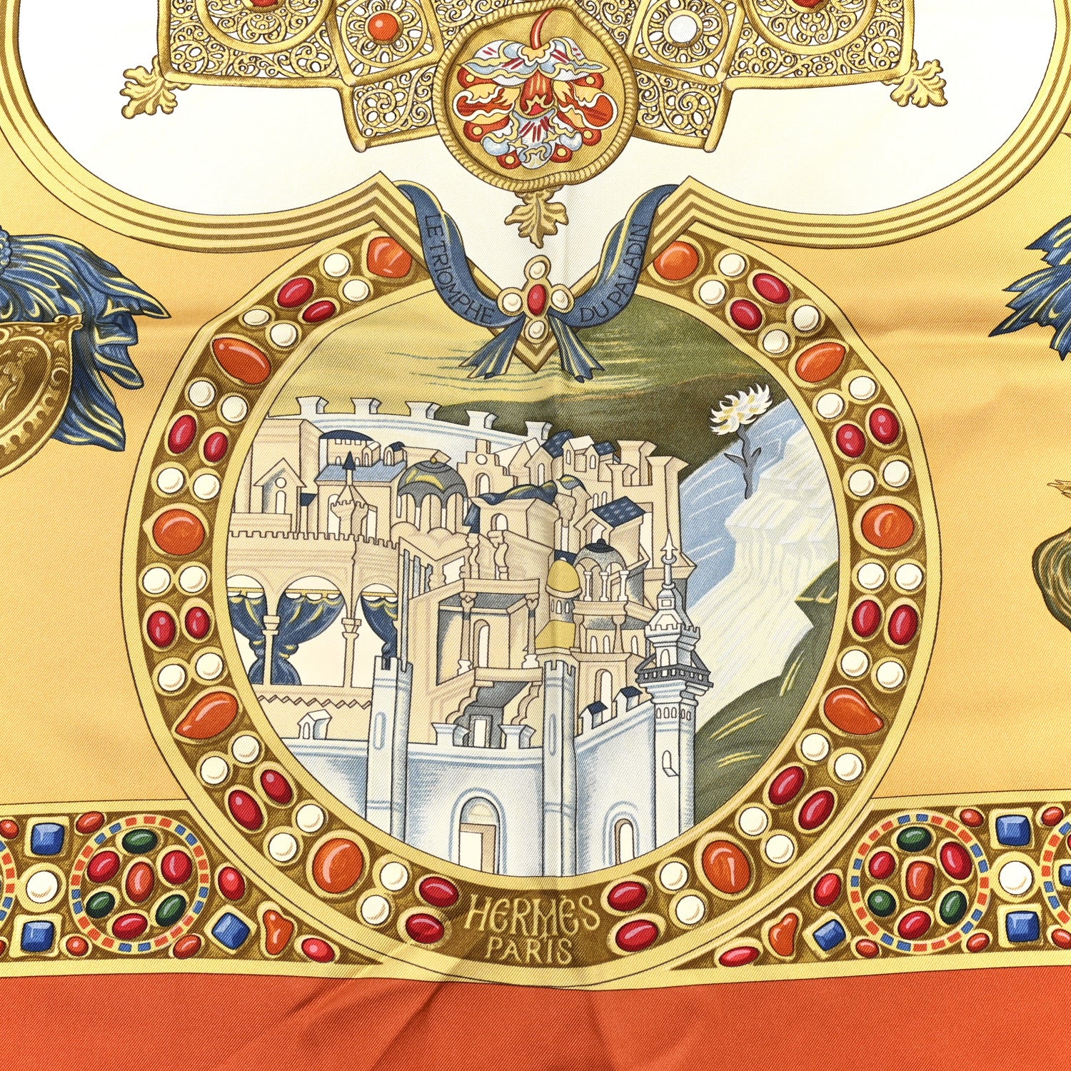 Hermes Silk Le Triomphe Du Paladin Scarf 90 2 of 5