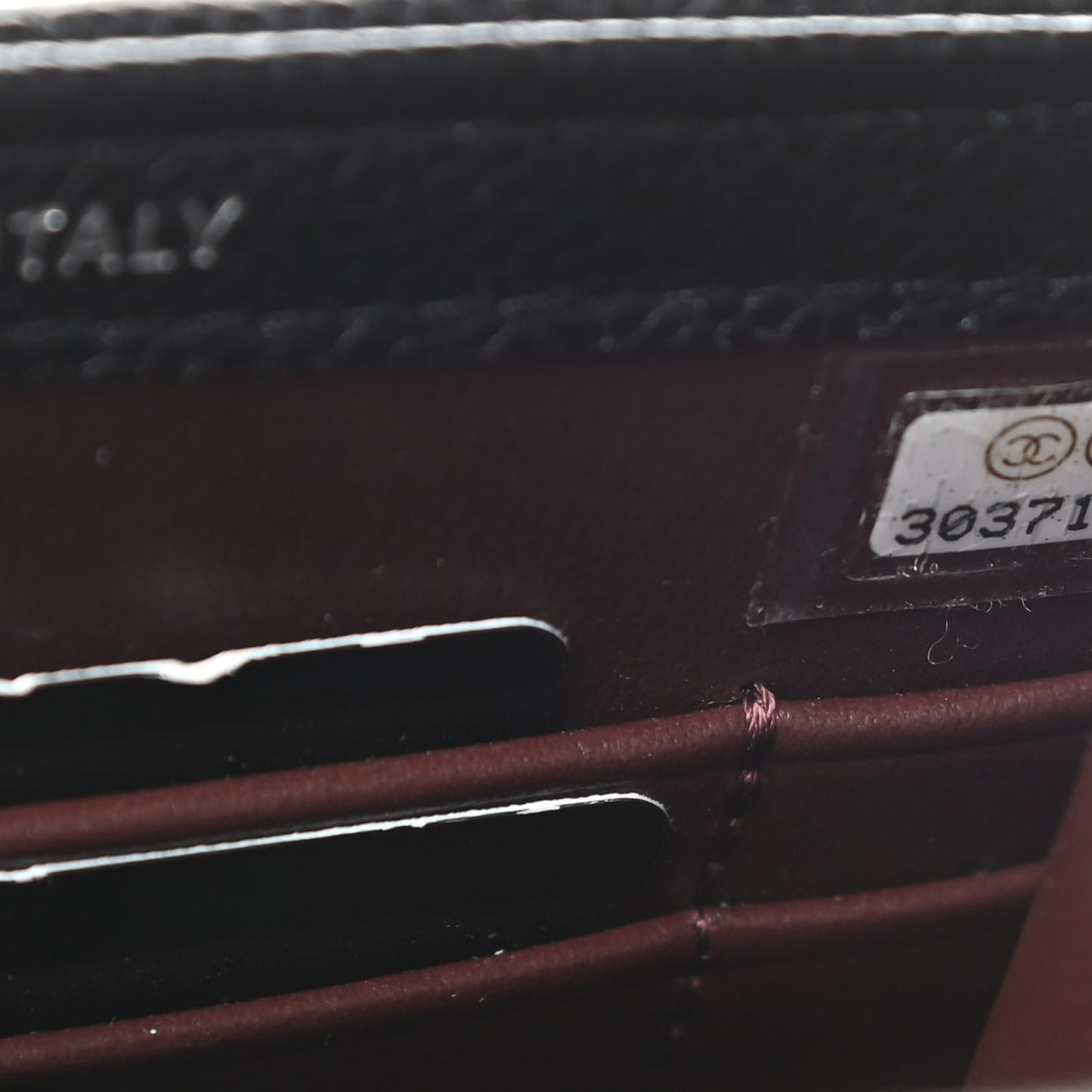 Caviar Quilted Classic Phone Holder Black