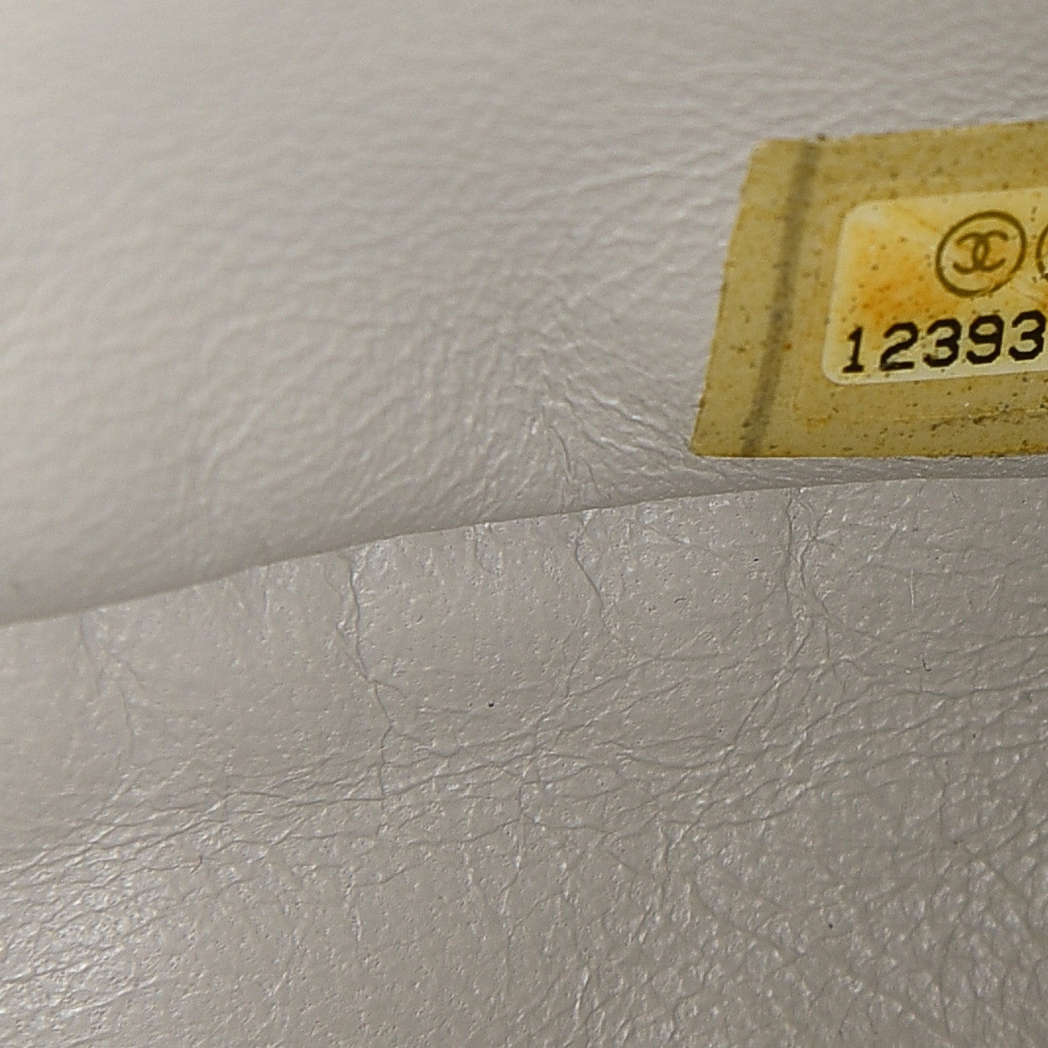 Chanel Crinkled Patent Quilted Jumbo Single Flap Light Beige 6 of 13