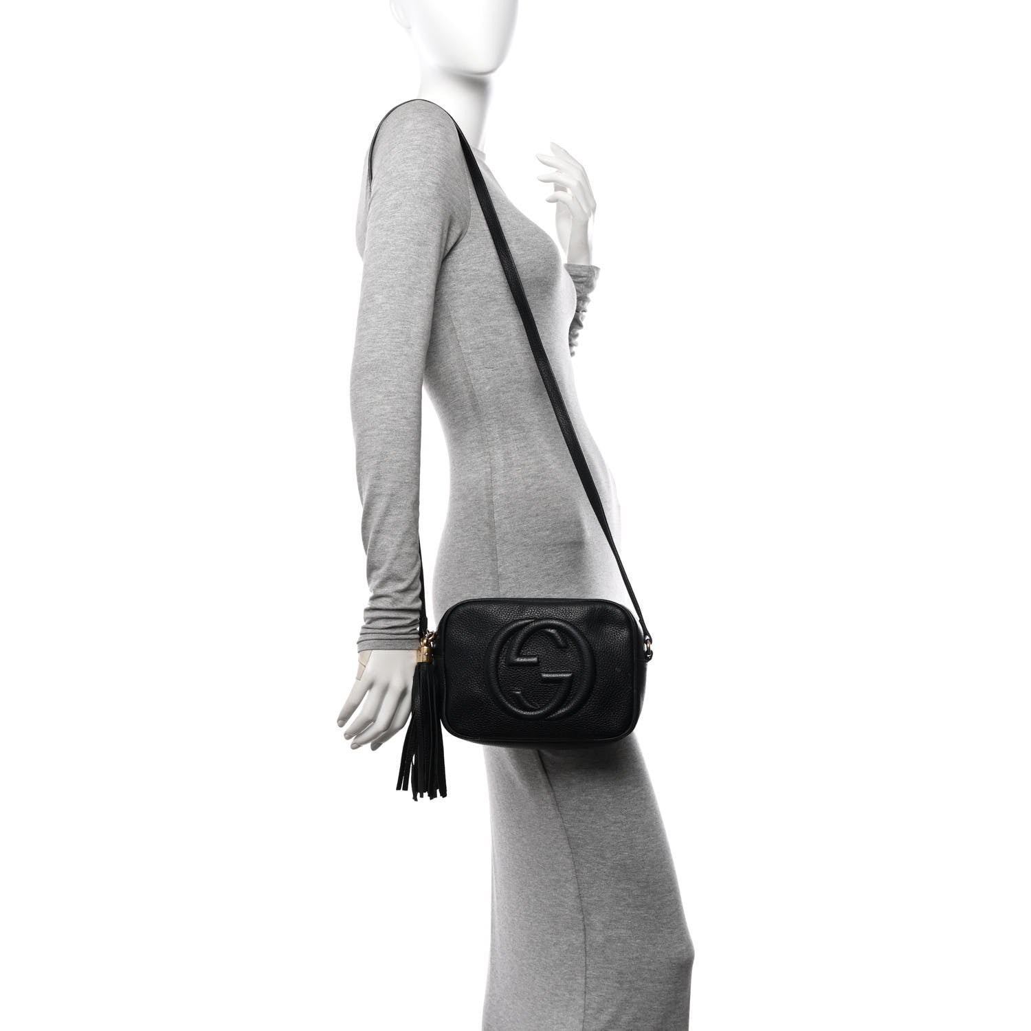 Gucci Pebbled Calfskin Small Soho Disco Bag Black 2 of 20