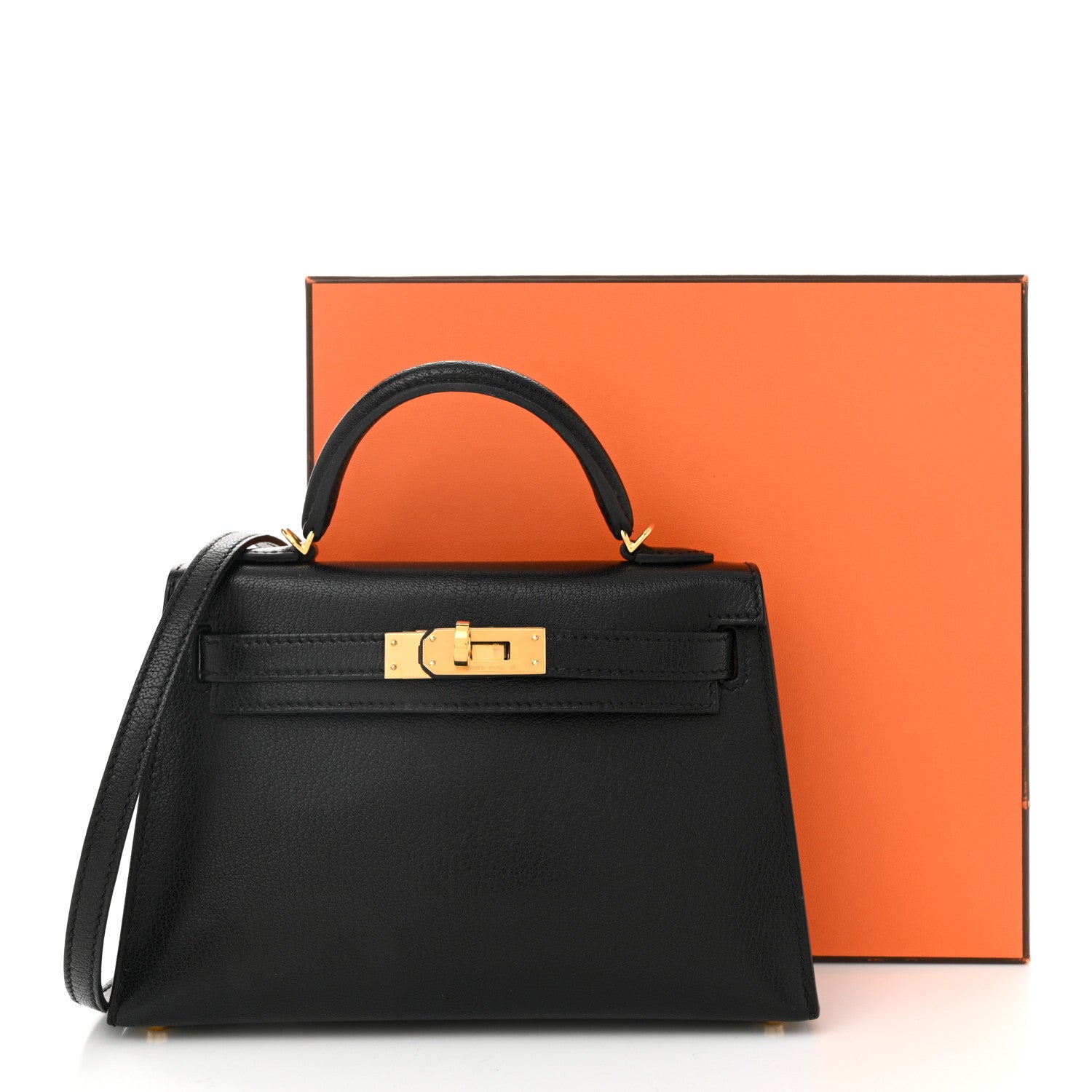 Hermes Chevre Chamkila Mini Kelly Sellier 20 Black 11 of 11