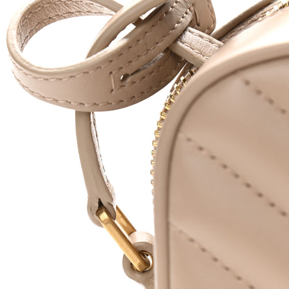 Saint Laurent Calfskin Matelasse Monogram Lou Camera Bag Dark Beige 10 of 10