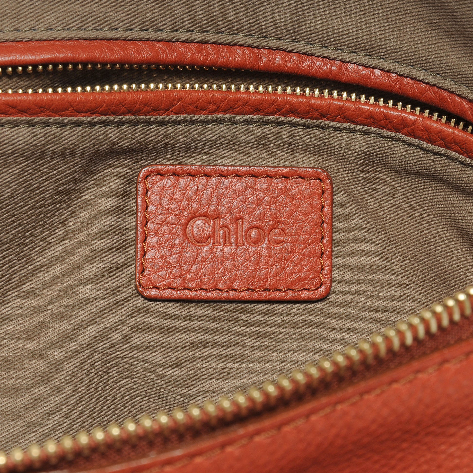 Chloe Calfskin Marcie Satchel Whiskey 6 of 8