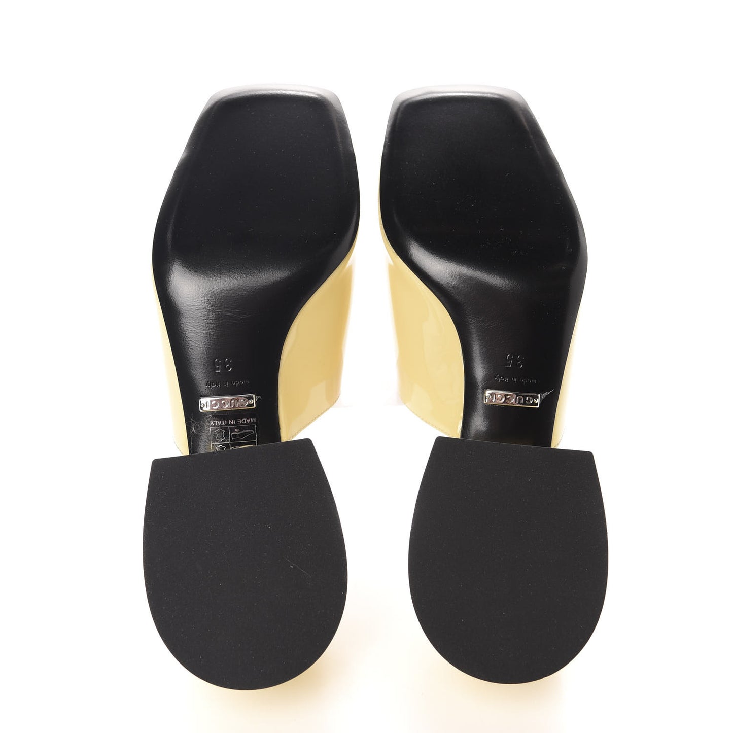 Patent Lexi Horsebit Mid-Heel Slide Sandals 35 Burro