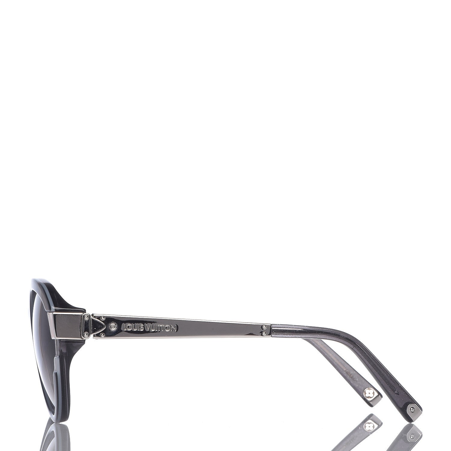 Louis Vuitton Acetate Petit Soupcon Cat Eye Sunglasses Z0489W Black 3 of 7