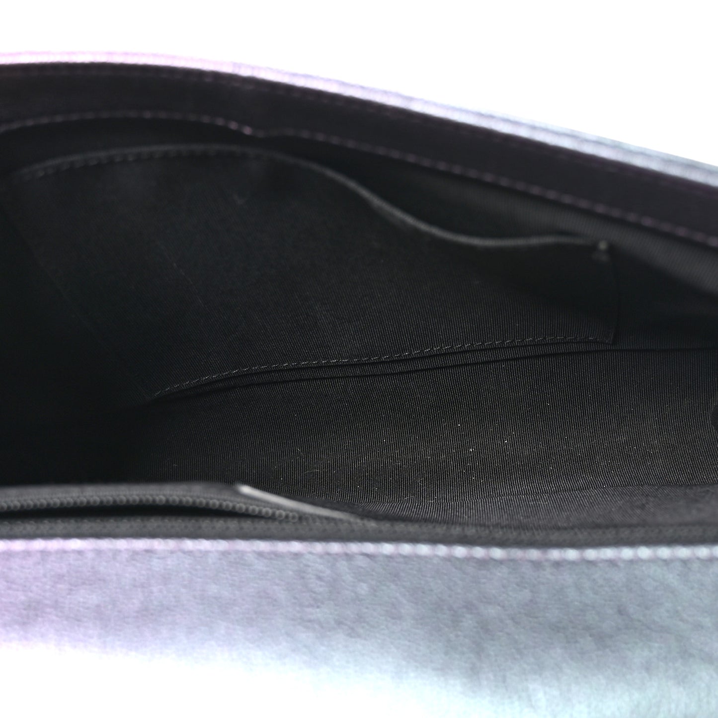 Iridescent Goatskin Quilted New Medium Boy Flap Purple