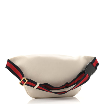 Gucci Grained Calfskin Logo Belt Bag White 3 of 10