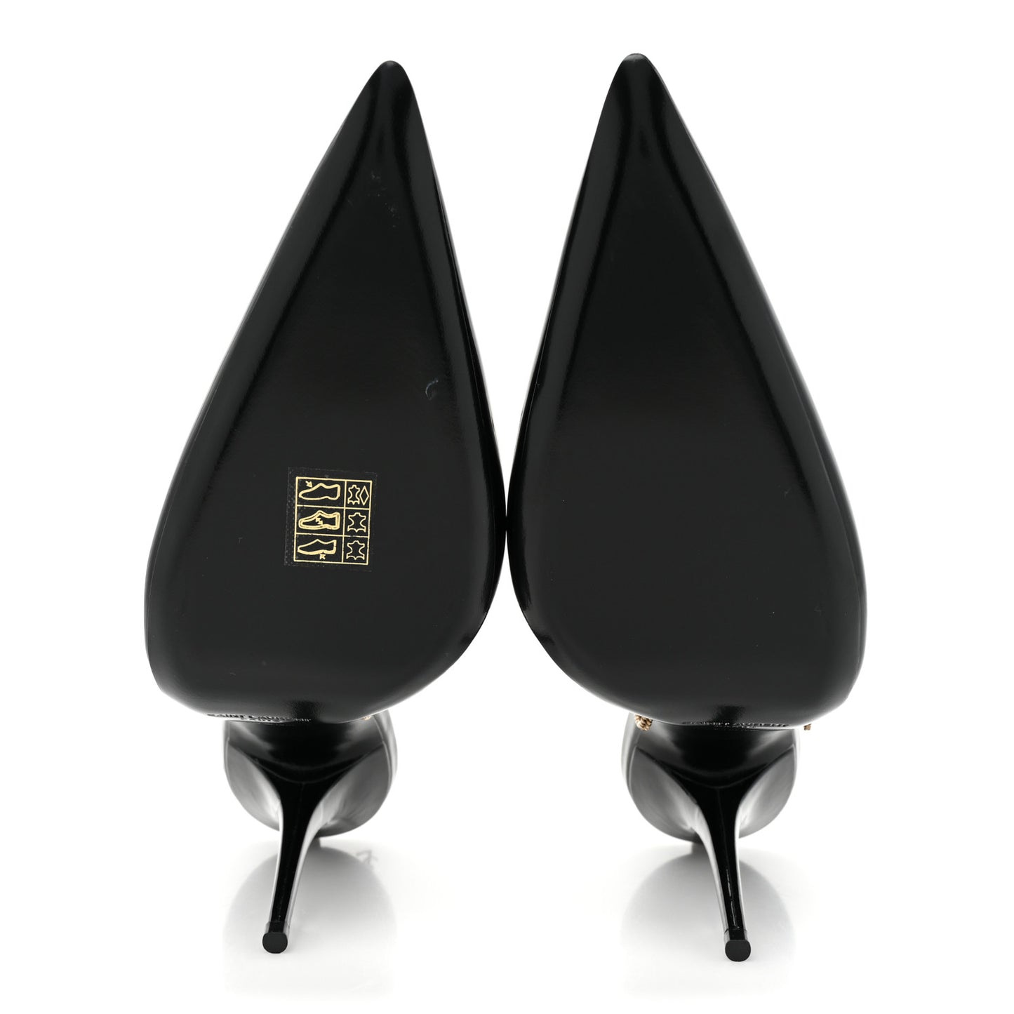 Patent Calfskin Kayla 110 Pumps 41 Black
