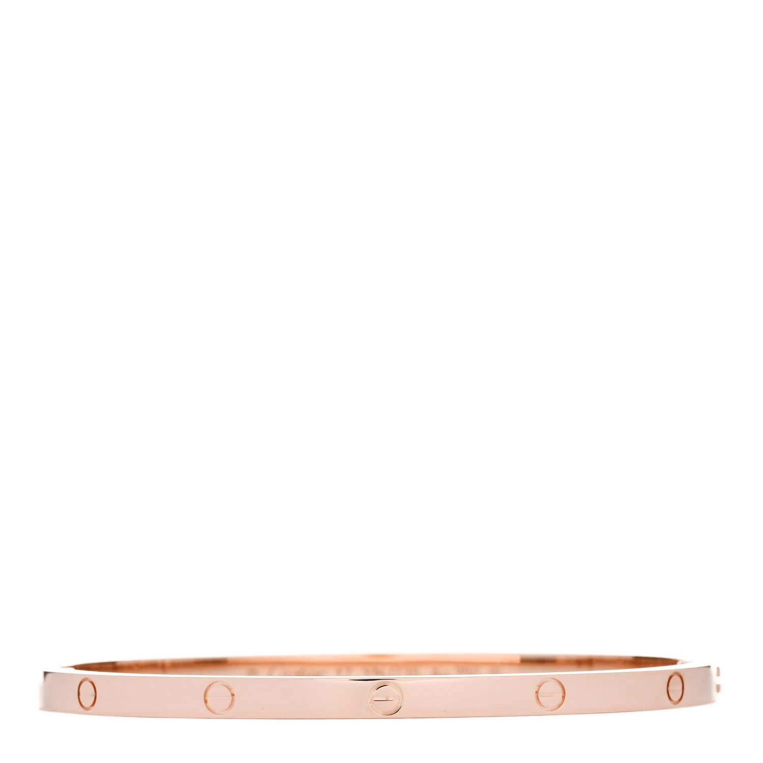 Cartier 18K Pink Gold Small LOVE Bracelet 17 1 of 8