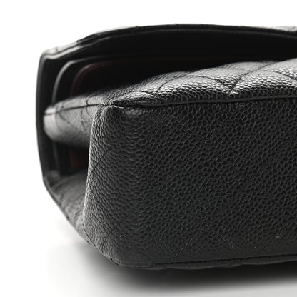 Chanel Caviar Quilted Medium Double Flap Black 8 of 9