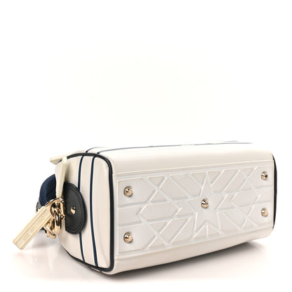 Christian Dior Calfskin Small Dior Vibe Zip Bowling Bag White 4 of 10