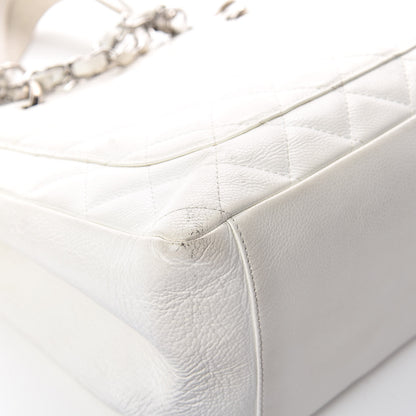 Chanel Caviar Quilted Grand Shopping Tote GST White 13 of 18