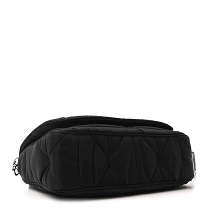Prada Re-Nylon Quilted Padded Flap Shoulder Bag Black 4 of 11