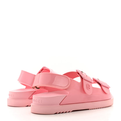 Gucci Rubber Mini Double G Womens Isla Dad Sandals 36 Wild Rose 4 of 8