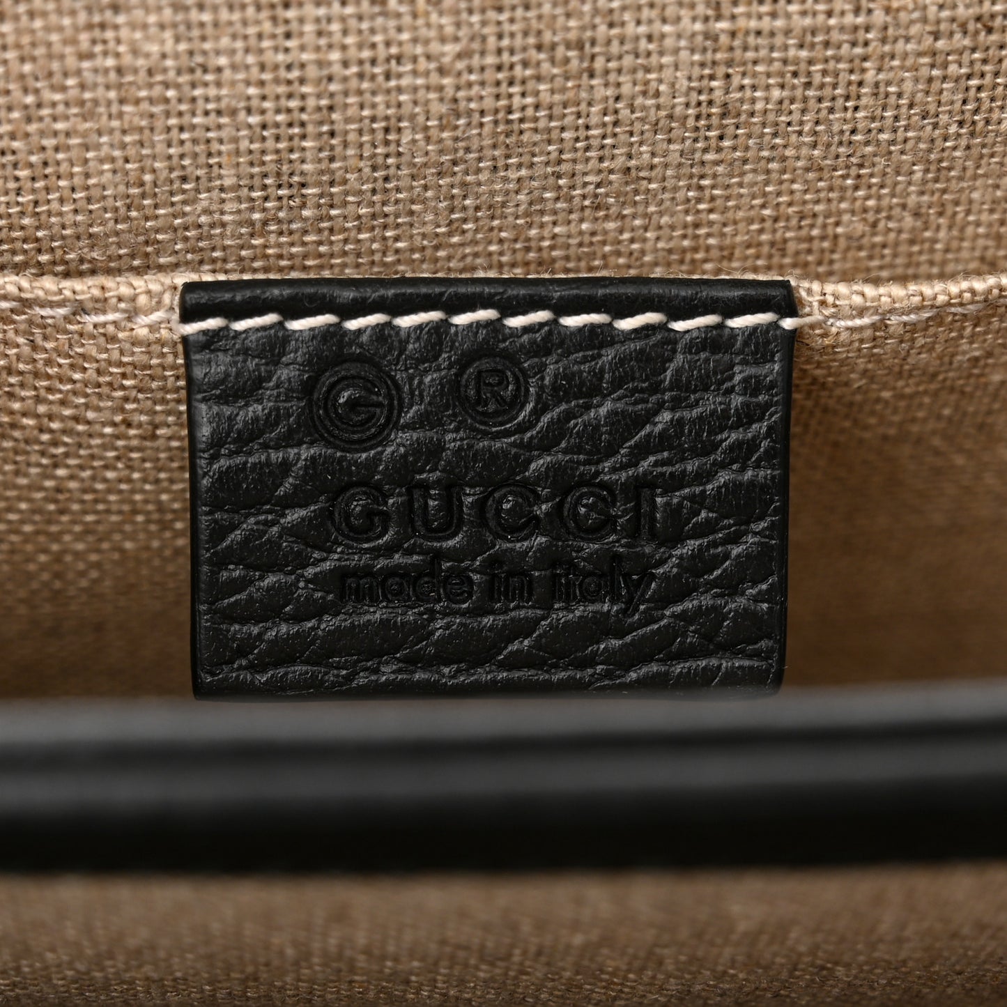 Dollar Calfskin Small Interlocking G Shoulder Bag Black