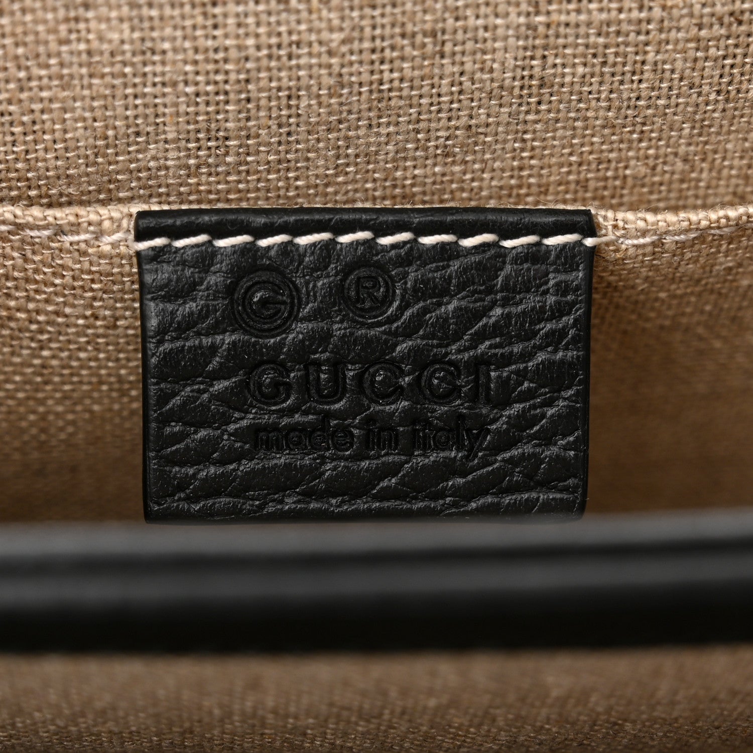 Gucci Dollar Calfskin Small Interlocking G Shoulder Bag Black 6 of 10