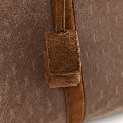 Saint Laurent Velvet Suede Le Monogramme Duffle Red Cigar 12 of 12