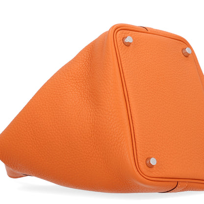 Hermes Taurillon Clemence Picotin Lock 18 PM Orange 12 of 14