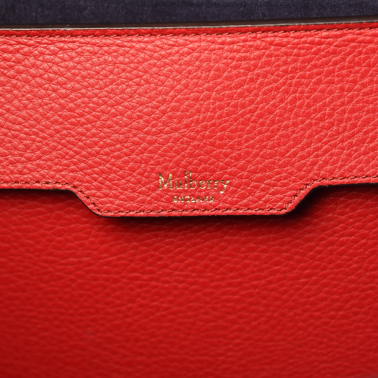 Mulberry Small Classic Grain Bayswater Tote Scarlet 6 of 13
