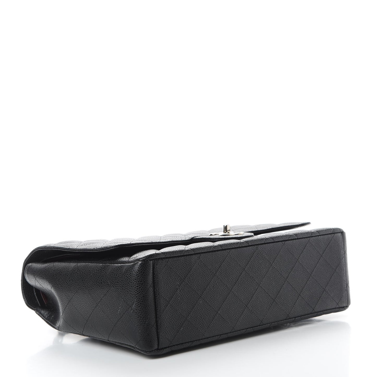 Caviar Quilted Maxi Double Flap Black