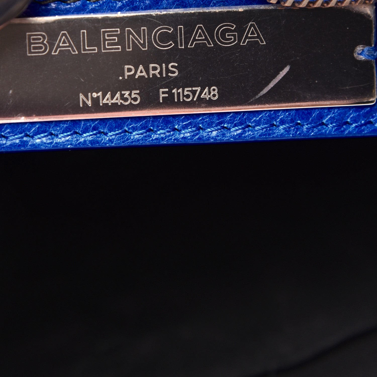 Balenciaga Agneau Classic Hardware City Bleu Lazuli 6 of 9