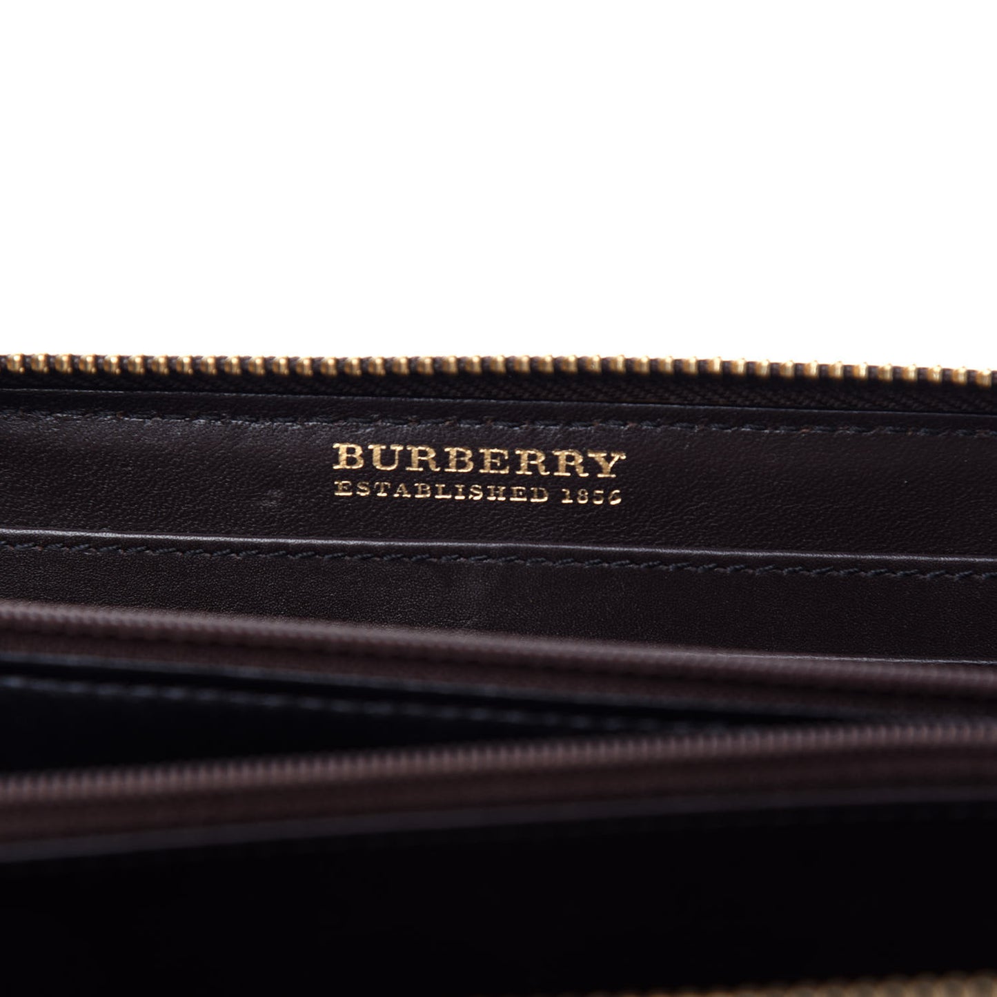 Haymarket Check Large Ziggy Zip Around Wallet Chocolate