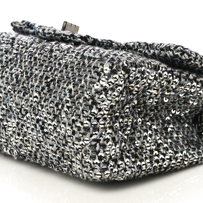 Chanel Tweed Quilted 2.55 Reissue Mini Flap Silver Black Gold 6 of 10