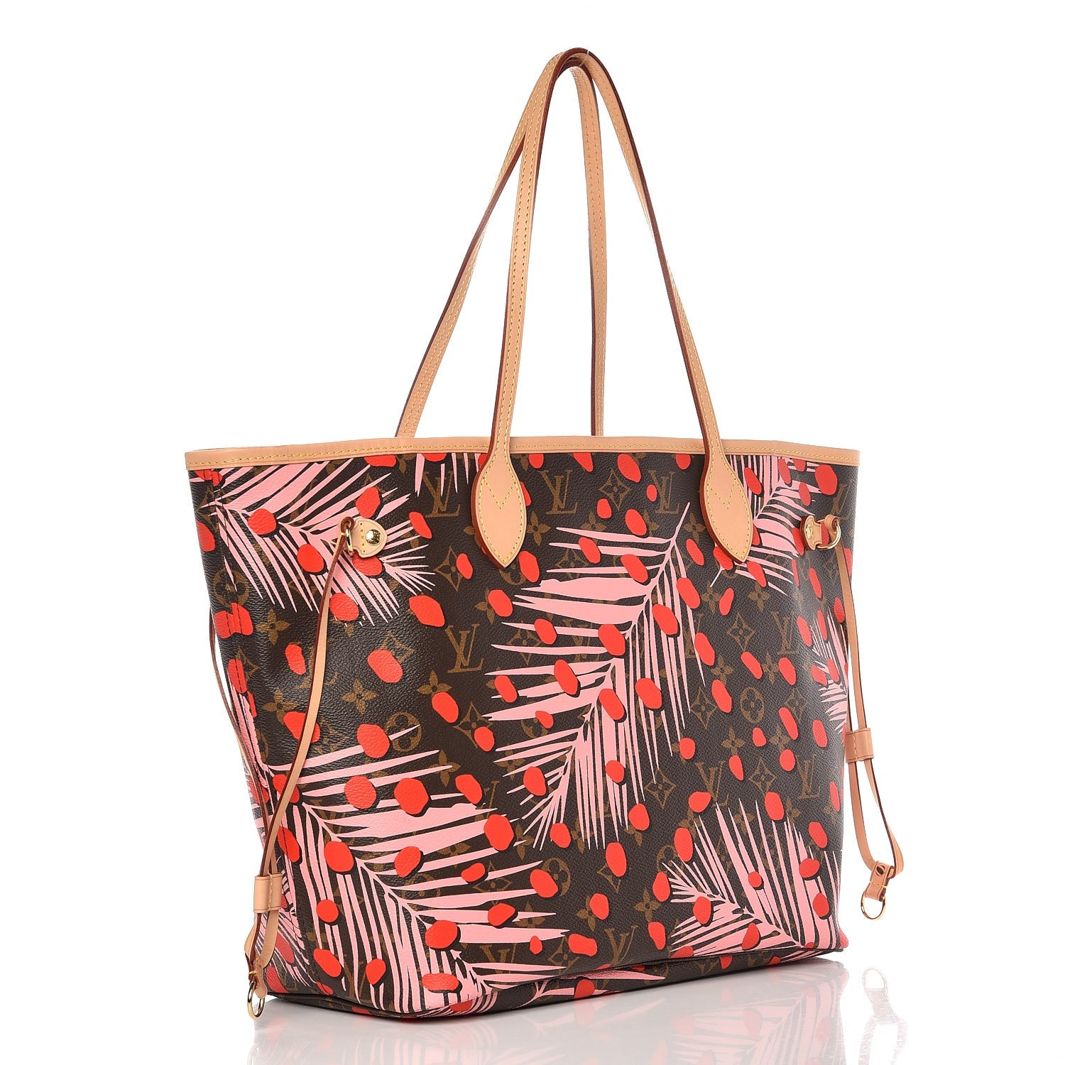 Louis Vuitton Monogram Jungle Dots Neo Neverfull MM Sugar Pink Poppy 3 of 7