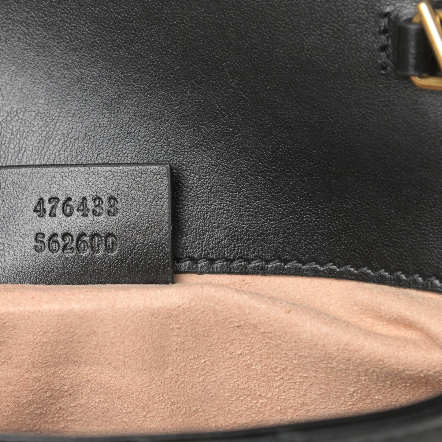 Calfskin Matelasse Super Mini GG Marmont Shoulder Bag Black