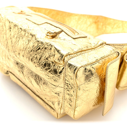 Balenciaga Metallized Agneau Arena Superbusy XS Sling Zip Shoulder Bag Gold 10 of 10
