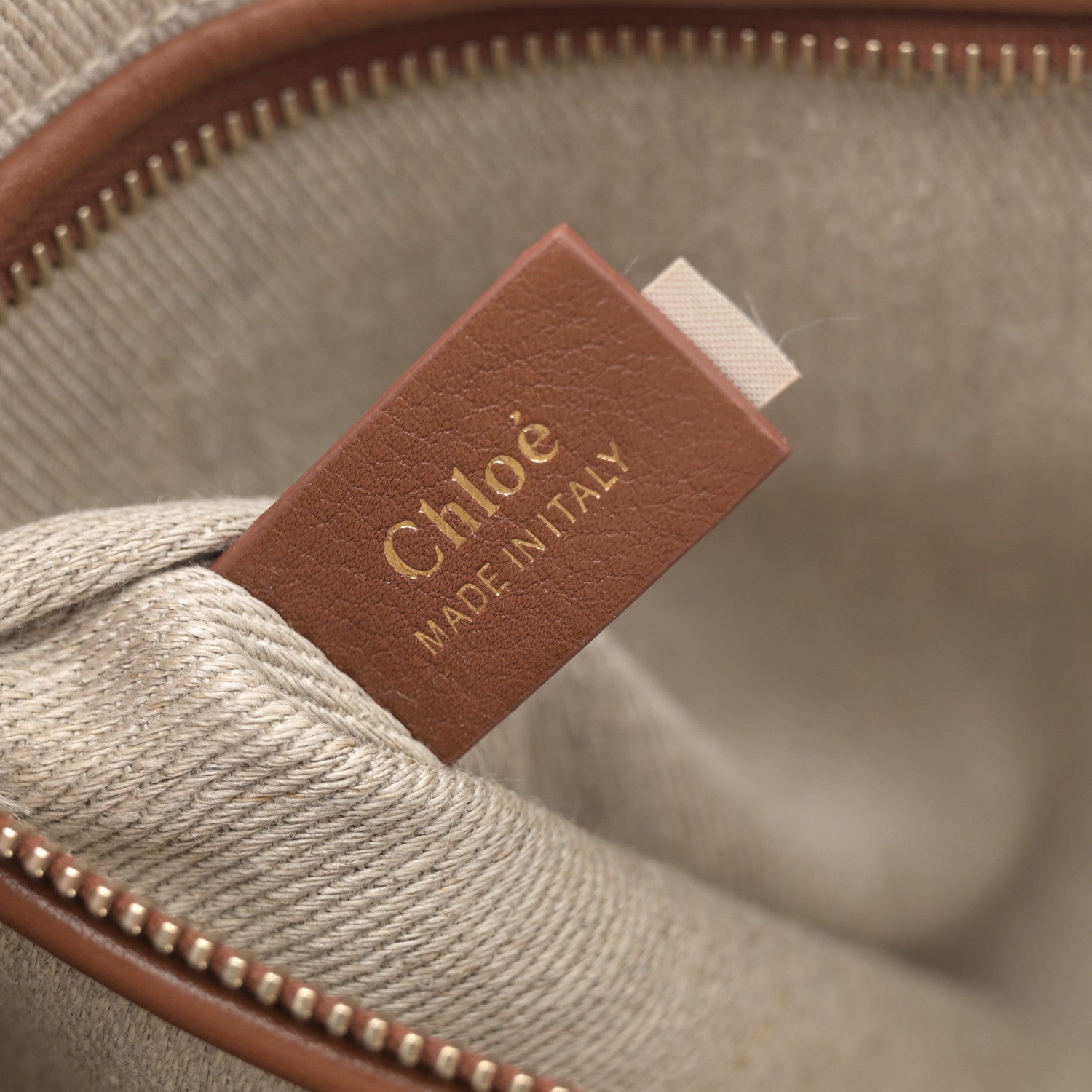 Chloe Grained Calfskin Medium Penelope Shoulder Bag Caramel 5 of 9