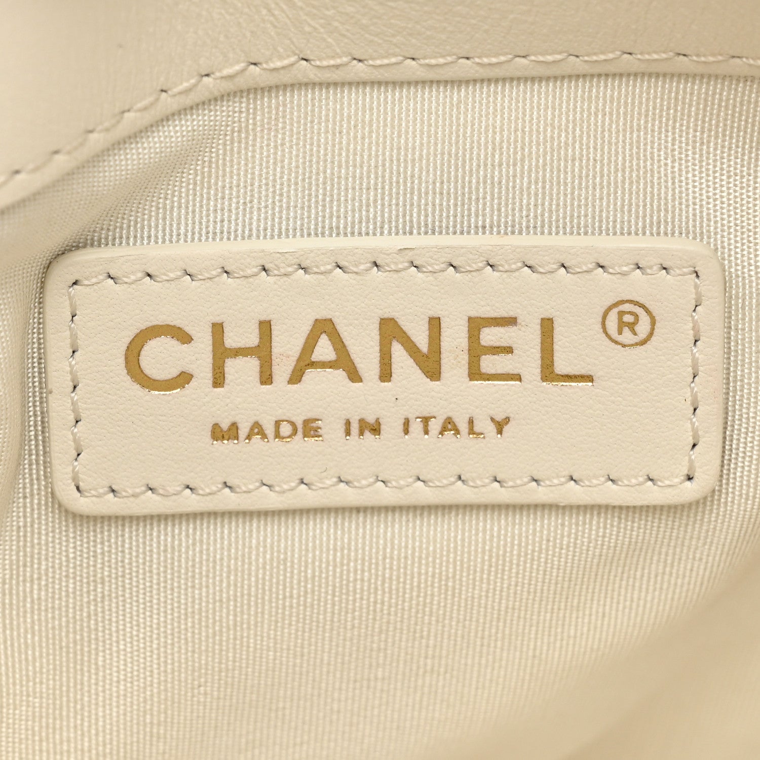Chanel Calfskin Quilted Small Chain Flat Tote White 6 of 14