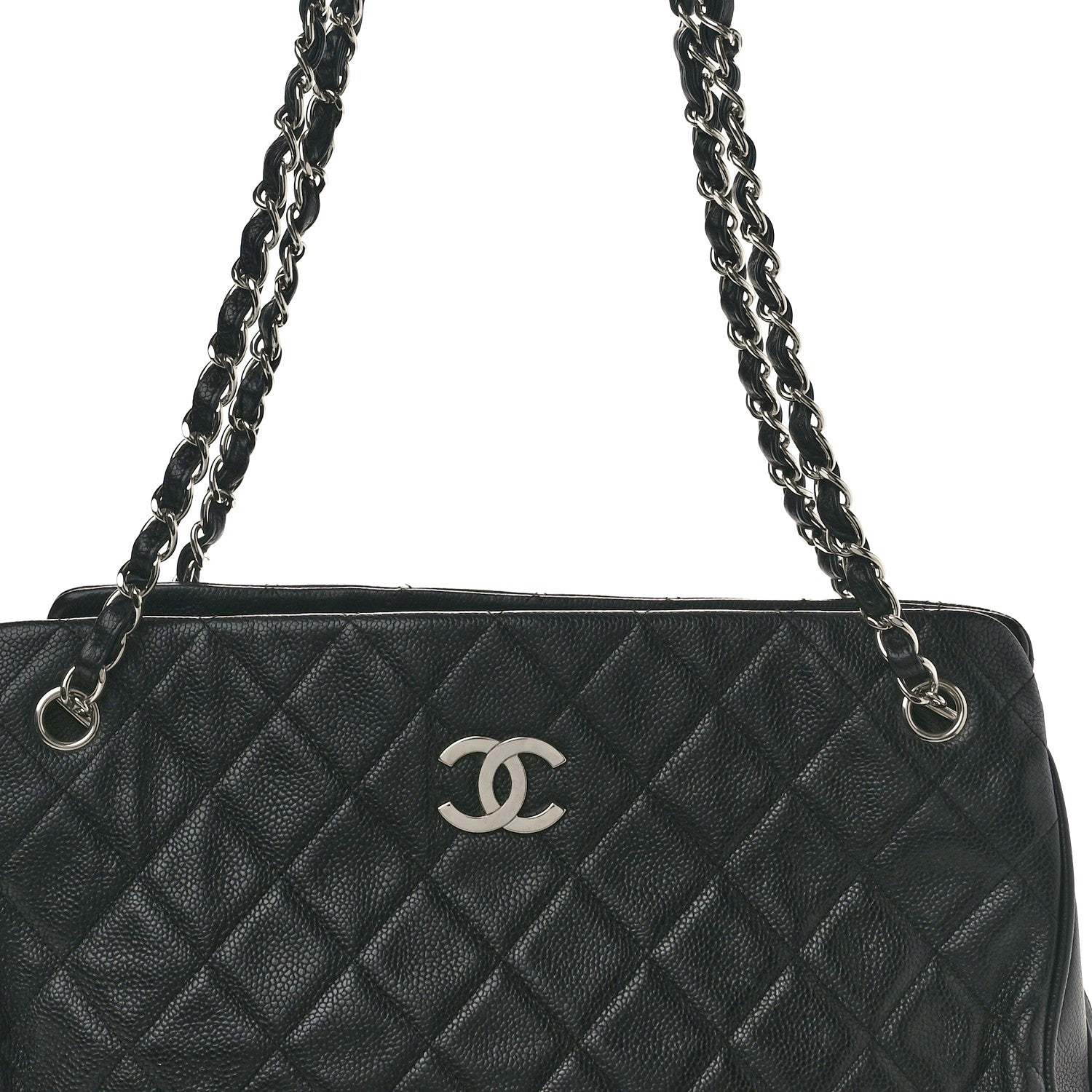 Chanel Caviar Quilted Shopping Tote Black 9 of 12