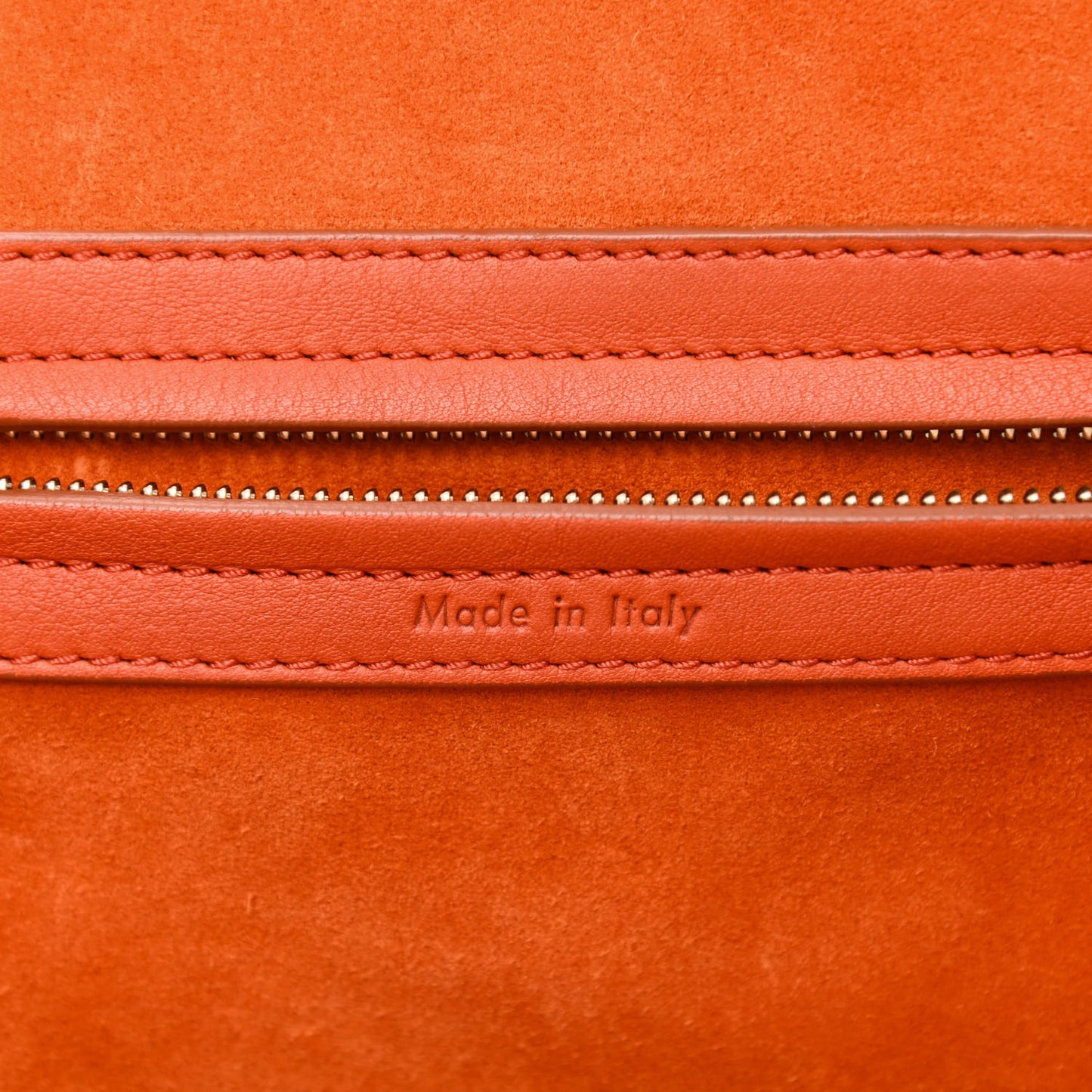 Supple Calfskin Large Phantom Luggage Orange
