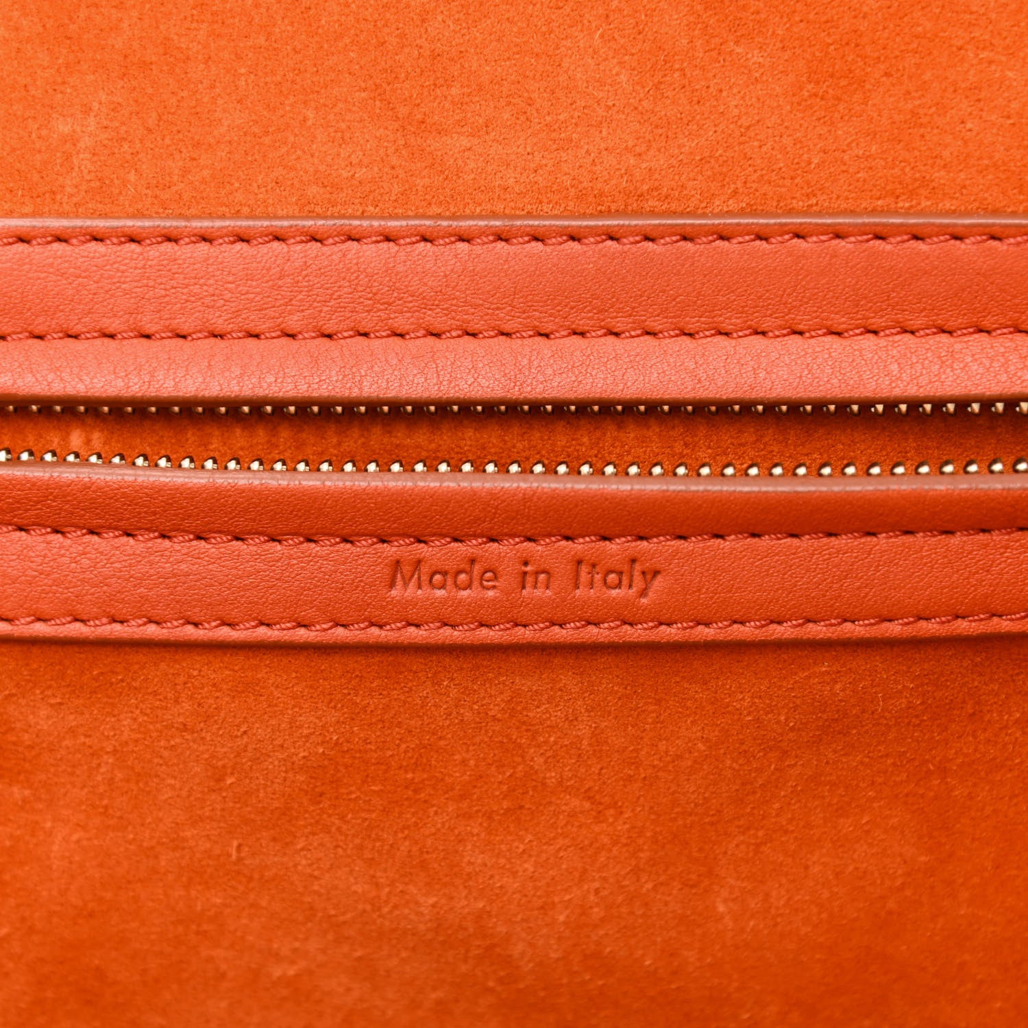 Celine Supple Calfskin Large Phantom Luggage Orange 6 of 10