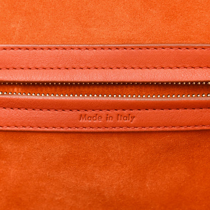 Celine Supple Calfskin Large Phantom Luggage Orange 6 of 10