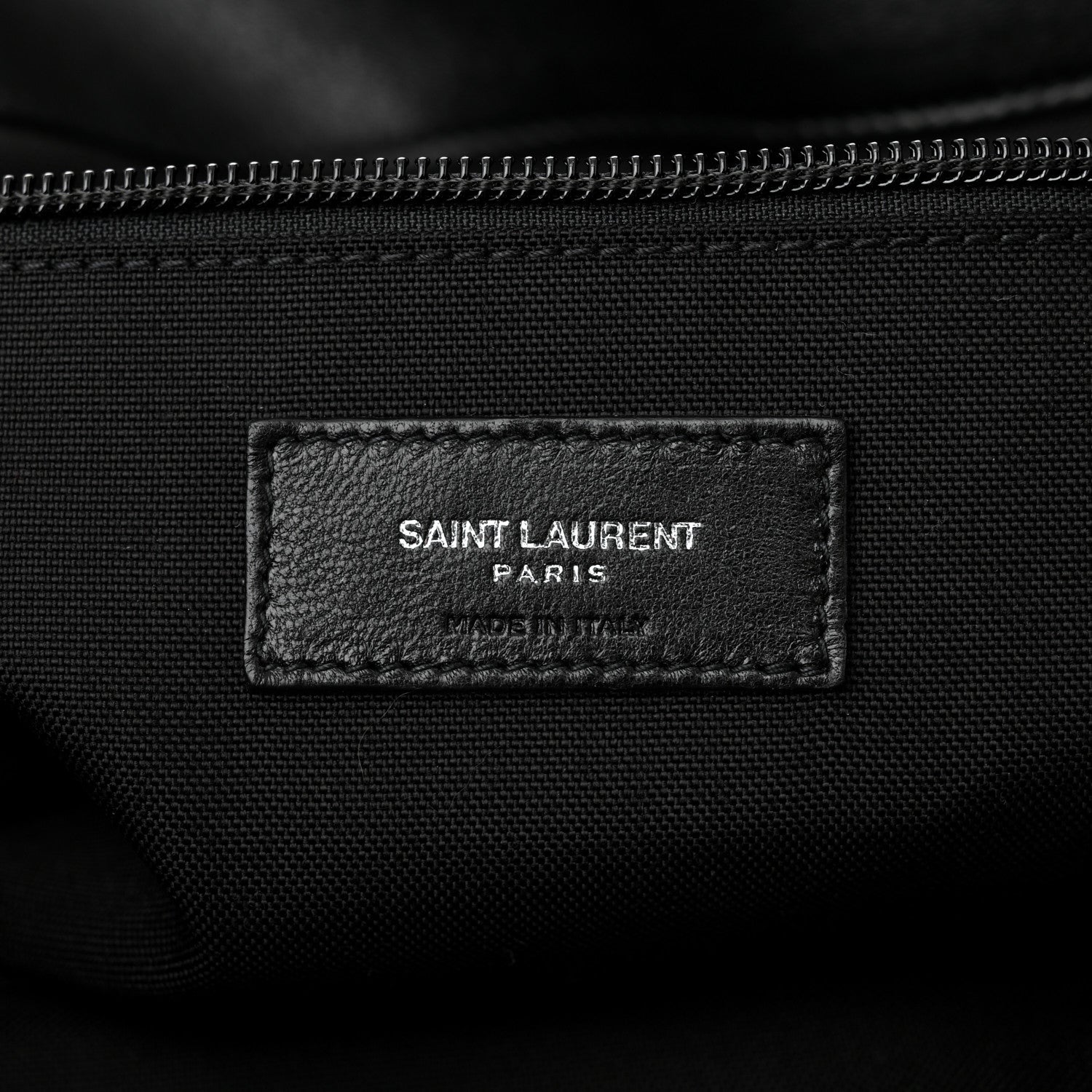 Saint Laurent Canvas Leopard Olona Tote Black White 6 of 10