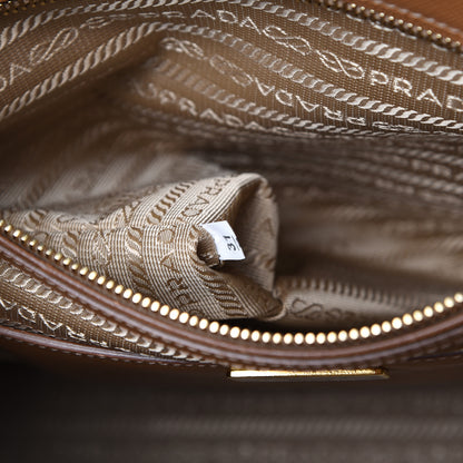 Prada Saffiano Medium Galleria Double Zip Tote Caramel 8 of 14