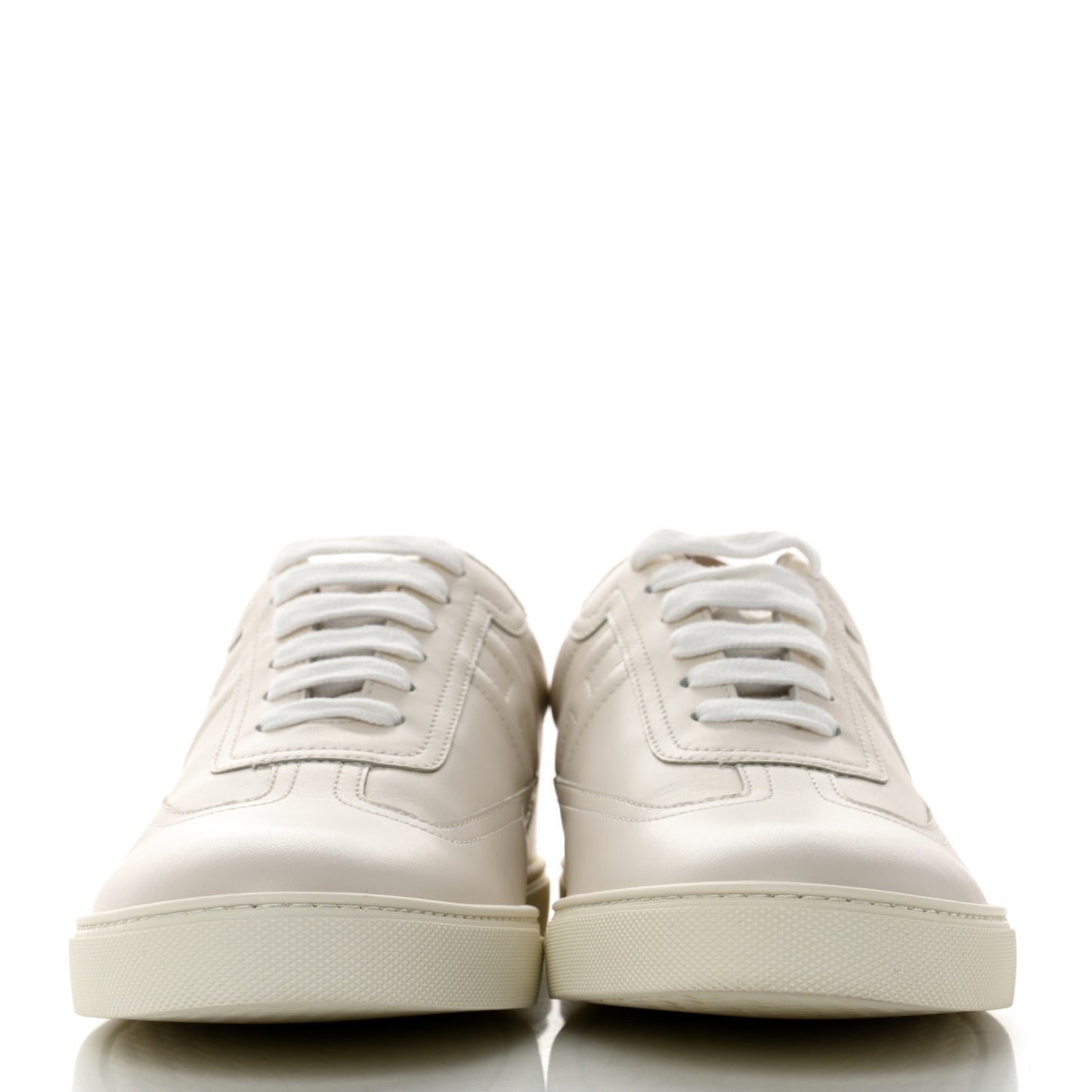 Calfskin Mens Quicker Sneakers 42.5 White Orange