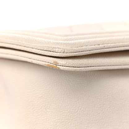 Chanel Caviar Quilted Medium Boy Flap White 7 of 27