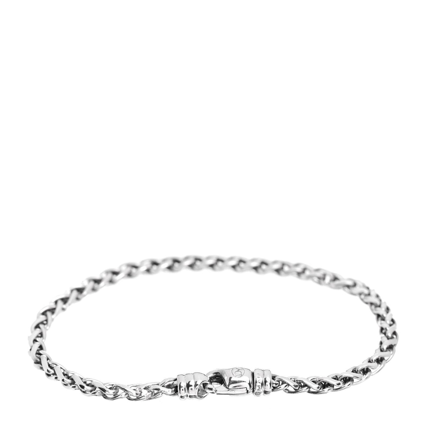 Sterling Silver 4mm Wheat Chain Bracelet