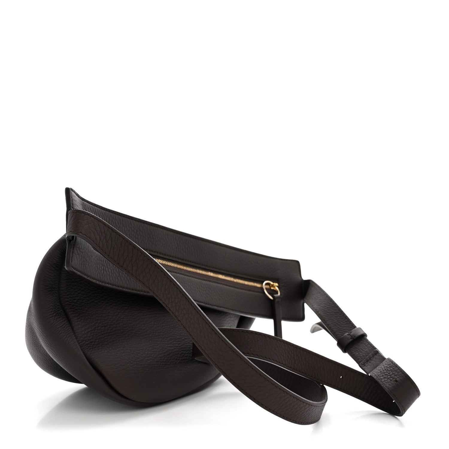 The Row Grained Calfskin Small Slouchy Banana Bag Aubergine 3 of 11