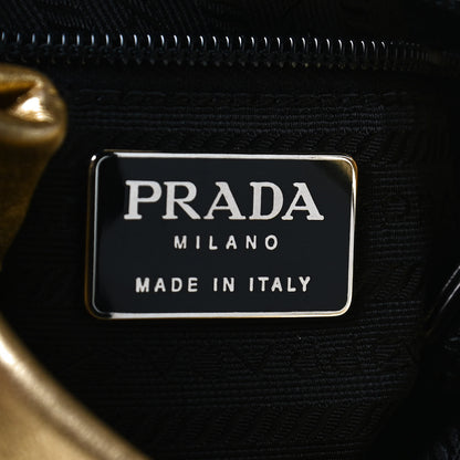 Prada Metallic Nappa Crossbody Gold 6 of 11