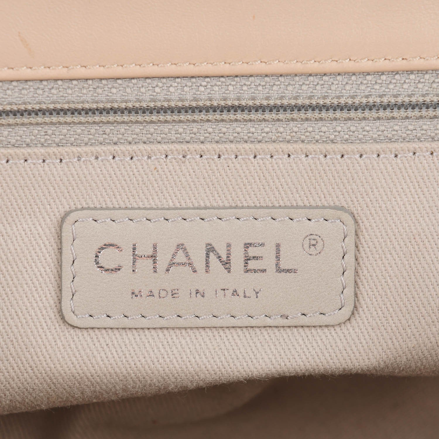 Chanel Calfskin Large Country Chic Flap Ecru Brown 6 of 7
