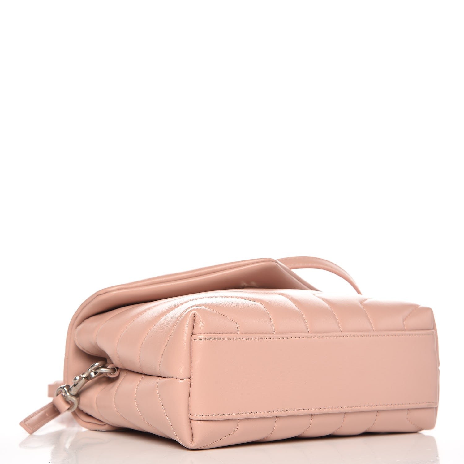 Saint Laurent Calfskin Y Quilted Monogram Toy Loulou Chain Satchel Pale Pink 4 of 6