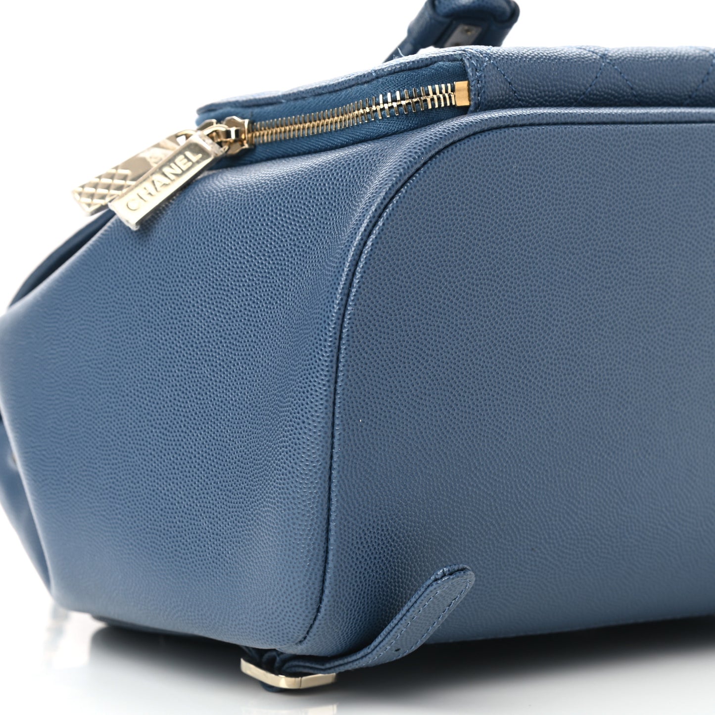 Caviar Quilted Business Affinity Backpack Blue