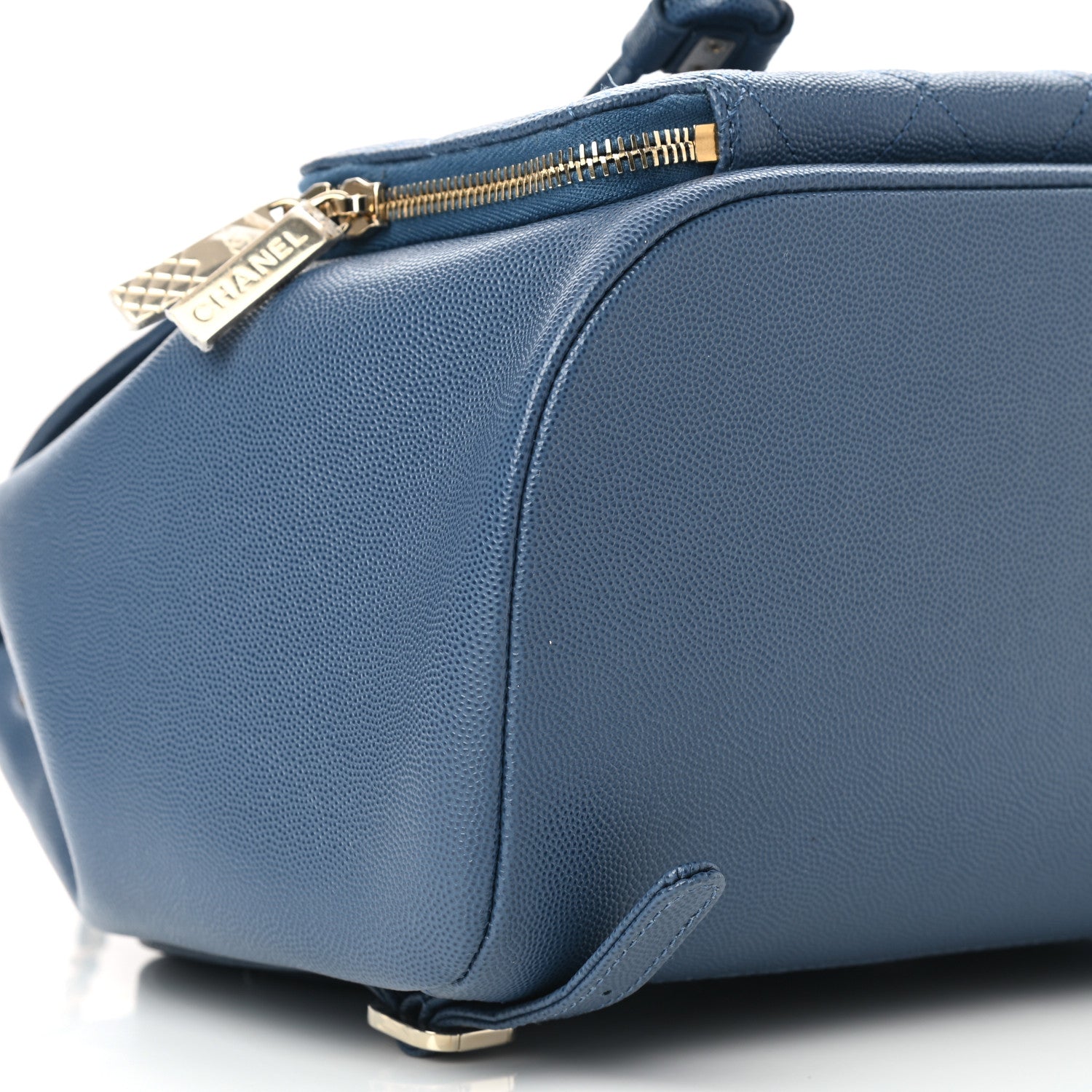 Chanel Caviar Quilted Business Affinity Backpack Blue 8 of 9