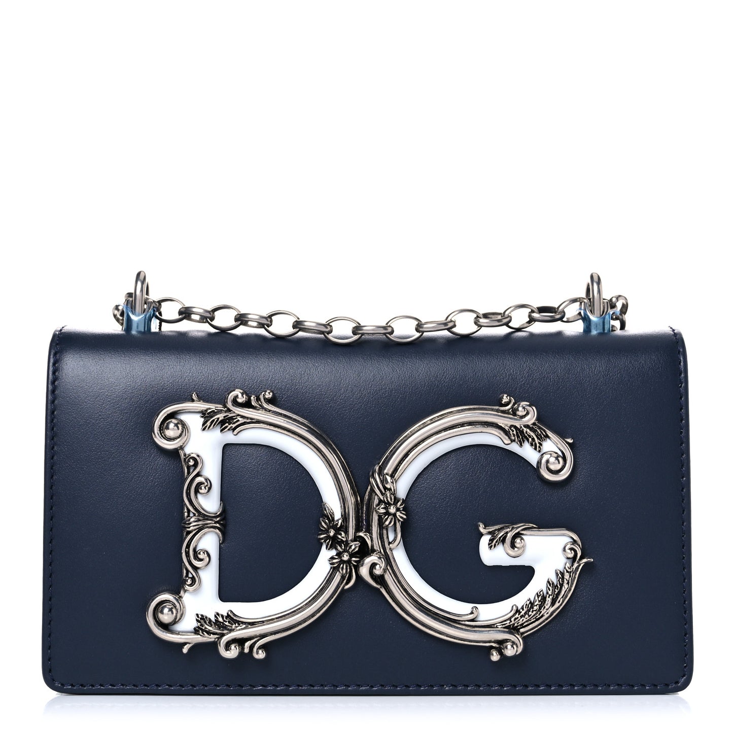 Nappa DG Girls Shoulder Bag Blue