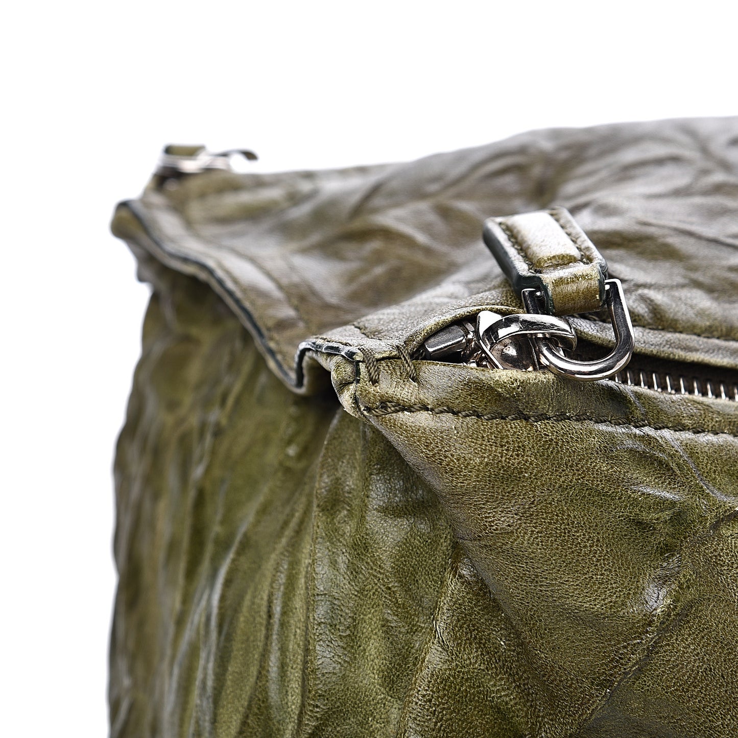 Tumbled Sheepskin Small Pandora Khaki